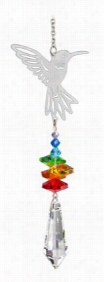 Woodstock Chimes Crystal Fantasy Suncatcher - Hummingbird