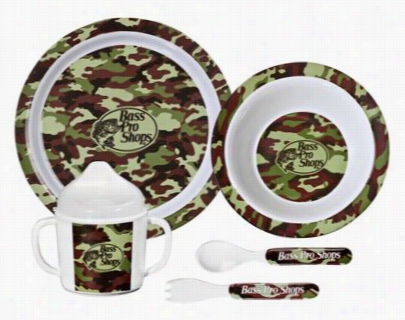 5-piece Dining Placed For Kids - Unripe Camo