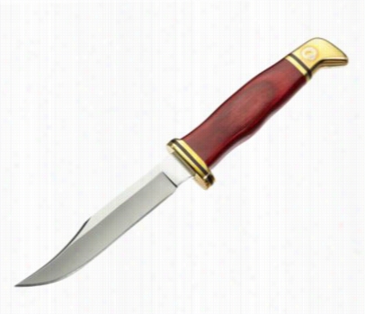 Buck Cherrywood Series 102 Woodsman Fixed Blads Knife