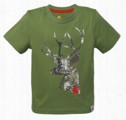 Carhartt Camo Deer Head T-shirt For Toddler Boys - Green/realtree Xtra - 2t