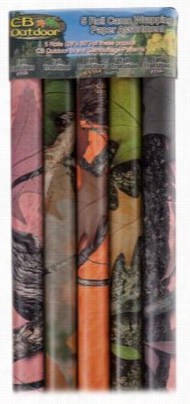 Cb Outdoor 5-pack Camouflage Wrapping Paper Sortment