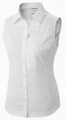 Columbia Silver Ridge Ii Sleeveless Shirt Concerning Ladies - White - L