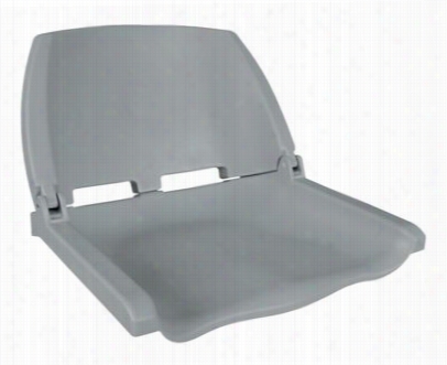 Folding Molded Boat Seat - Gray