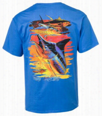 Guy Harvey Chainsaw T-shirt For Men - Ocean Dismal - S