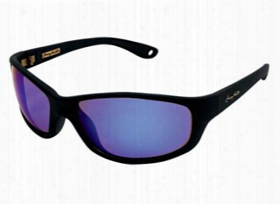 Jimmy Hosuton By Foster Grat Rod  Rv Polarized Sunglasses - Matte Black/smoke Bluemirror