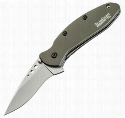 Kershaw Ken Onion Design Folding Knife - Scallion - Olive Gree N- Fine