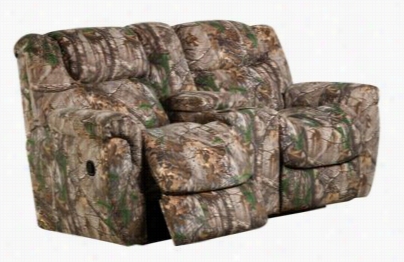 Lane Furniture Cottag E Collection Pwoer Dual Reclining Furniture - Console Love Seat - Realtree Xtra