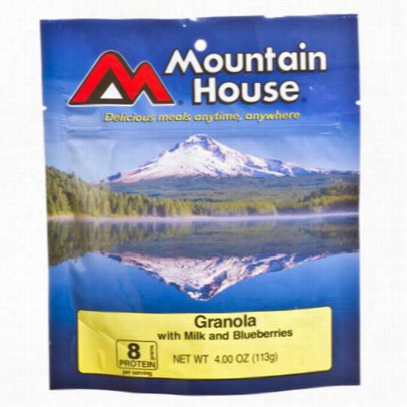 Mountain House Freeze Dried Granola With Mlik And Blueberries Singl E Serve Breakvaast