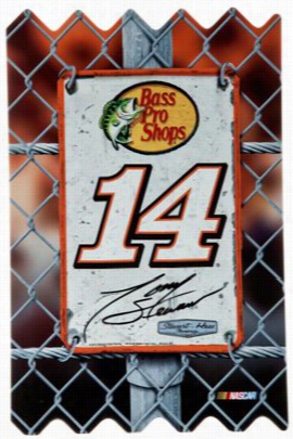 Nascar Toy Stewart #14 Wooden Fence Sign