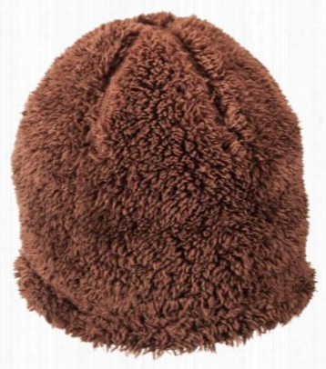 Natural Reflections Rwversible Plush Cover Fleecily Beanie For Ladies - Chestnut
