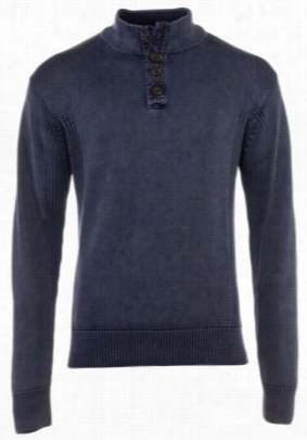 Redhead 4-button Henley Sweater For Men - Indigo - L