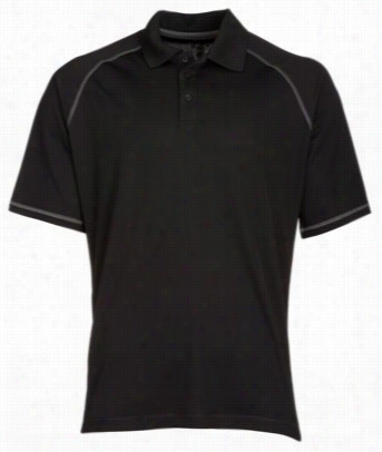 Redhead Ultracell Polo For Men -  Short Sleeve - Black - L