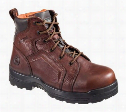 Rockport Works More Energy Lace To Toe Safety Toe Work Boots For Men  - Brow N- 4 W