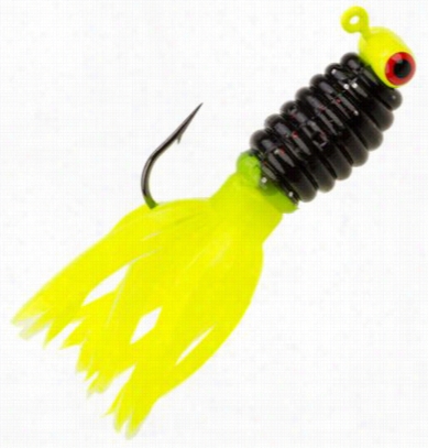 Strike King Mr. Crappie Sausage H Ead Jig - 1/16 Oz. - Tuxedo Black-chartreuse