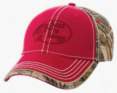 Twill Camo Woven Label Cap - Red/realtree Xtra