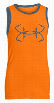 Under Armour Coolswitch Thermocline Tank Top For Booys - Trafifc Cone Orange - S