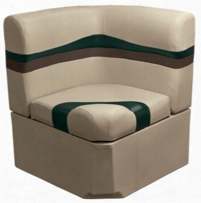 Wise Talon Pontoon Furniture Series 26' Radius Cushion Sett - Java/rock Salt/evergreen