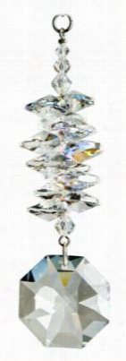 Wol Dstock Chimes Crystal Ice Cascade Suncatcher - Octagon