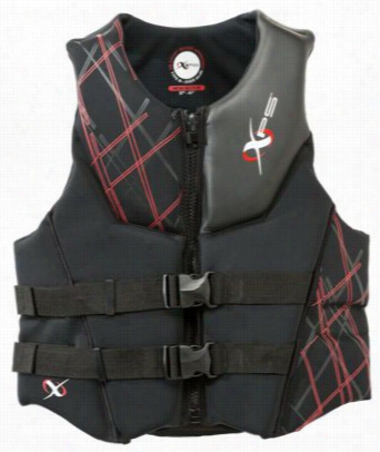 Xps Platinum Neoprene Life Jacket For Men - Black/red - L