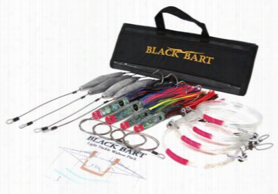 Black Bart Wahoo Rigged Light Lure Pack - Single Hook Rigs