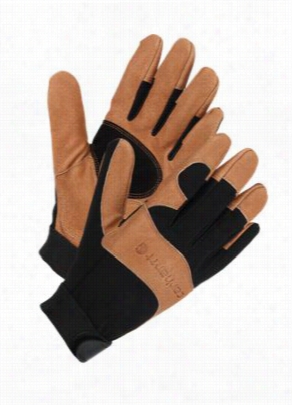 Carhartt The Dex Ii Gloves Or Men - L - Black/barley