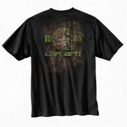 Carhartt Workweae Graphic Fadedb Ack Camo Pocket T-shirt For Men - Dismal/realtree Xtra - L