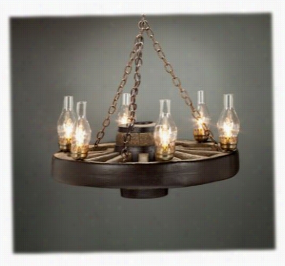 Cast Horn Designs Candelabra Wagon  Wheel Chandelier