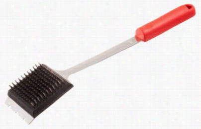 Charcoal Companion Big Head Grill Brush With Soft-grip Handle