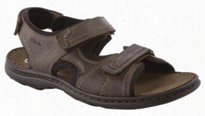 Cla Rks Brigham Part Sandals For Men - Dark Brown - 13m