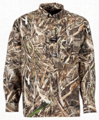 Drake Waterfiwl Est Vented Wingshooter's Long Sleeve Shirt For Men - Realtee Max-5 - S