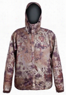 Grudens Gage W Eather Watch Camo Hooded Rain Jacket For Men - Kryptek Highlander - L