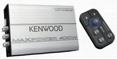 Kenwood Compact Bluetooth 4-channel Digital Ampliifer With Renote Control - Silver/black