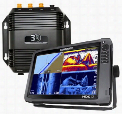 Lowrance Hds-12 Gen3 Insight Us Afishfinder/chartplotter With Structur Escan 3-d Transducer And Modle Bundle