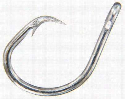 Mustad Circumference Hooks - Tinned - 100 Pk -- 8/0