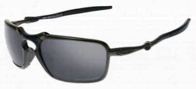 Oakley Badman Polari Zed Sunglasses - Gloomy Carbon/black Irkdium Mirror