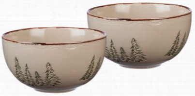 Park Designs Rustic Retre At Collection 4-piece Stoneware Bowl Set