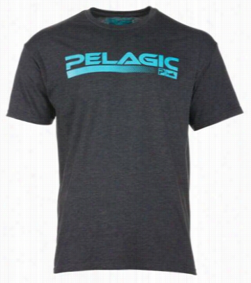 Pelagic Premium Cahrger T-shirt For Men - Heather Charcoal - L