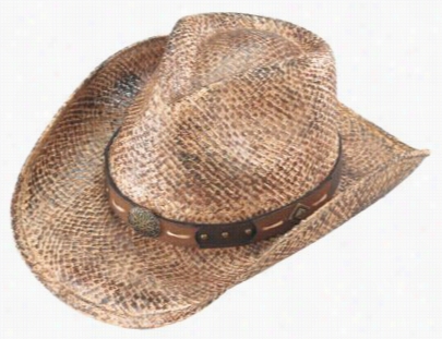 Redead Walker Hand-stained Raffia Hat For Men - L