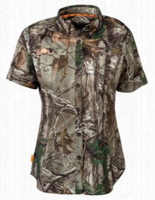 She Outdoor Elemen Shirt For Ladies - Short Sleeve - Realtree Xtra -x S