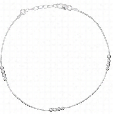 Sterling Silver Ball Anklet