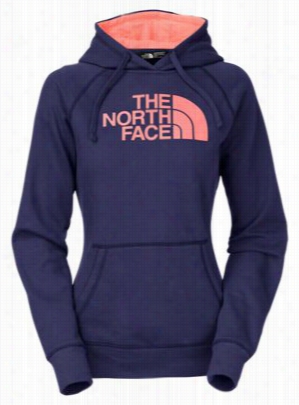 The Northerly Face Nw Fit Half Cathedral Hoodei For Ladies - Patriot Blue/neon Peach - L