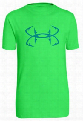 Under Armoyr Fish Hook Logo T-shirt For Boys - Laser Green - Xl