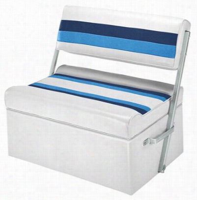 Wise Plastic Frame Deluxe Pontoon Furniture-  Flip-flop Seat - Pure/ships/blue