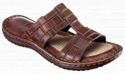 Born Teedra Slide Sandals For Ladies - Whiskey - 6