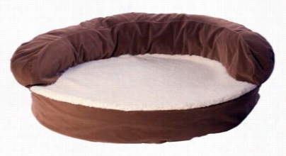 Carolina Pet Company Ortho Sleeper Bolster Bedd - Chocolate - 35" Round