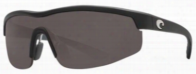 Costa Straits 580p Polarized Sunglasses - Matfe Black/gray