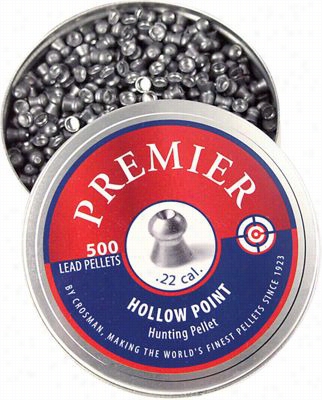 Crosman Premier .22 Caliber Hollow Point Pwllets - 500 Cpunt