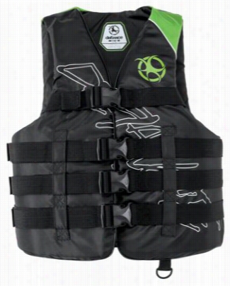 Defiance Script Nyylon Life Jacket - Green/black - Xs