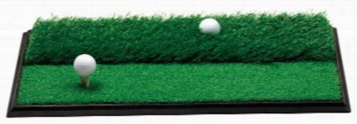 Dual-height Turf Driving And Chipping Golf Mat