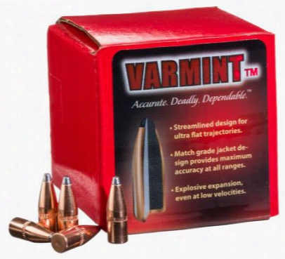 Hornady Varmint Rifle Bulelts -  22 Cal Iiber - Sp W/can Nelure